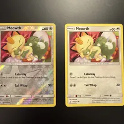 Meowth 147/214 Unbroken Bonds LP (Reverse Holo and non Holo) Pokemon Card TCG - Image 1