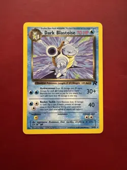 Dark Blastoise 20/82 Non Holo Rare Team Rocket Pokemon Card LP - Image 1