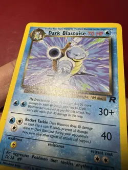 Dark Blastoise 20/82 Non Holo Rare Team Rocket Pokemon Card LP - Image 5