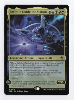 Infinite Guideline Station Foil R Edge of Eternities MTG Card TCG NM - Image 1