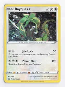 Rayquaza SWSH029 SWSH: Sword & Shield Black Star Promo Pokemon TCG Card LP/NM - Image 1
