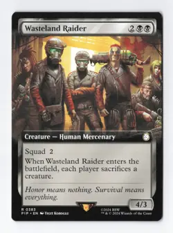 Wasteland Raider Borderless Regular Rare Fallout Magic the Gathering TCG Card NM - Image 1