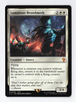 Luminous Broodmoth Normal M Final Fantasy MTG Magic the Gathering Card NM - Image 1