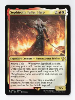 Sephiroth, Fallen Hero Normal R Final Fantasy MTG Magic the Gathering Card NM - Image 1