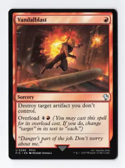 Vandalblast Normal U Final Fantasy MTG Magic the Gathering Card NM - Image 1