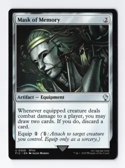 Mask of Memory Normal U Final Fantasy MTG Magic the Gathering Card NM - Image 1
