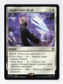 Cloud's Limit Break Normal R Final Fantasy MTG Magic the Gathering Card NM - Image 1