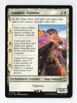 Summon: Yojimbo Normal R Final Fantasy MTG Magic the Gathering Card NM - Image 1