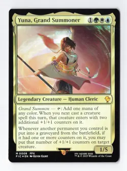 Yuna, Grand Summoner Foil M Final Fantasy MTG Magic the Gathering Card NM - Image 1
