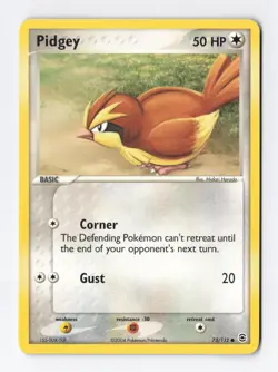 Pidgey 73/112 Regular Common EX FireRed & LeafGreen Pokemon TCG Card NM - Image 1