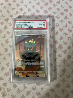Pokemon Mega Evolution Marshadow Illus. Rare Card 146/132 PSA10 - Image 1