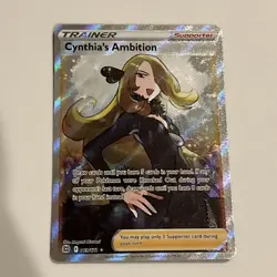 Cynthia's Ambition (Full Art) 169/172 Swsh09: Brilliant Stars Holo Trainer Card - Image 1