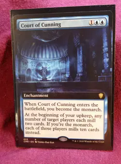 131 Court of Cunning Extended Art Commander Legends (CMR) #633 Never Played MTG - Image 1