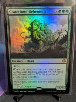 Craterhoof Behemoth #0138, Tarkir: Dragonstorm (TDM), Foil - Image 1