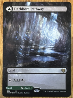 MTG Kaldheim, Darkbore Pathway / Slitherbore Pathway - Borderless - Image 1