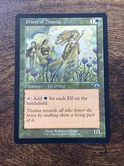 Priest of Titania (Retro Frame) #428 Modern Horizons 3 MTG Magic S1053* - Image 1