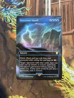 Mint/Near-Mint, English - MTG Sorcerous Squall - Foil - Borderless Commander - Image 1