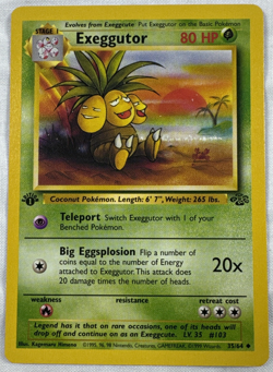 Exeggutor 35/164 1st Edition Pokemon TCG WotC - 1999 Jungle set - NM - Image 1