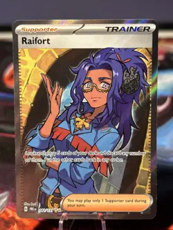 2025 POKEMON PRE EN-PRISMATIC EVOLUTIONS 142 RAIFORT ULTRA RARE NM/M - Image 1