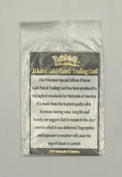 Vintage 1999 Pokemon 23K Gold Plated Trading Card Jigglypuff (No Box or Ball) - Image 5