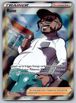 Rose (Full Art) 071/072 Shining Fates NM Pokemon Card TCG - Image 1