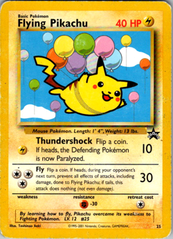 Flying Pikachu 25/53 WOTC Promo Vintage Pokemon TCG Card HP - Image 1