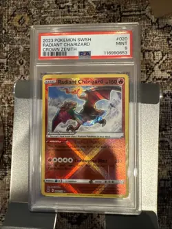 Pokemon TCG - Mint PSA 9 Radiant Charizard Crown Zenith 20/159 - Image 1