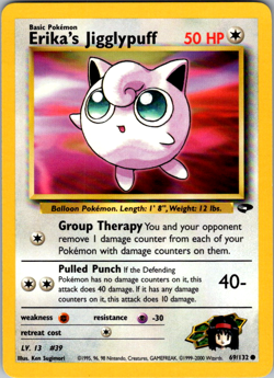 Pokemon Erika's Jigglypuff 69/132 G2 Gym Challenge Unlimited - Image 1