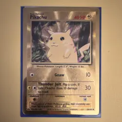 Pokemon Celebrations Pikachu Metal Holo Promo 058/102 - Image 1