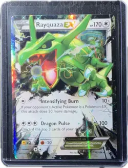 Rayquaza EX 75/108 Pokemon XY Roaring Skies Ultra Rare Holo TCG 2015 Near Mint - Image 1