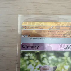 Pokemon TCG Misprint Error Miscut NFC Clefairy Reverse Holo NM Obsidian Flames - Image 3