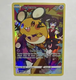 Pokemon Dedenne Ultra Rare TG07/TG30 2022 Brilliant Stars NM - Image 1
