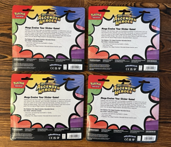 🔥 4x Pokemon Ascended Heroes Tech Sticker Collection 3 Pack SEALED LOT IN-HAND - Image 2