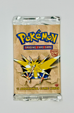 21.35 g HEAVY 1st Edition Fossil Zapdos Pokemon TCG Sealed Booster Pack - Image 2