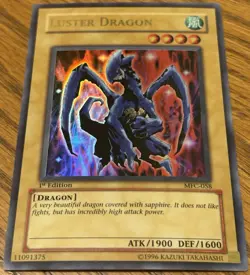 2003 Yugioh Magicians Force Luster Dragon MFC-058 Ultra Rare 1st Edition NM/VLP - Image 1