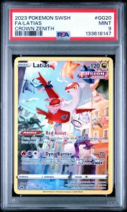Pokemon Latias GG20/GG70 Crown Zenith: Galarian Gallery Holo MINT PSA 9 🔥🔥 - Image 1