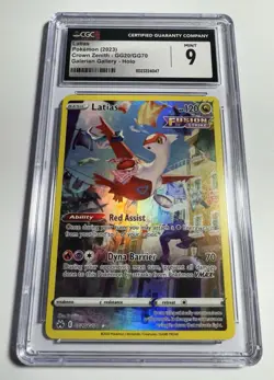 2023 POKEMON CROWN ZENITH GALARIAN GALLERY HOLO LATIAS GG20/GG70 CGC 9 - Image 2