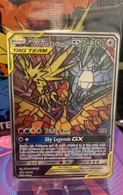 Moltres & Zapdos & Articuno GX SM210 Promo Tag Team Pokemon Card New & Sealed - Image 1