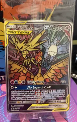 Moltres & Zapdos & Articuno GX SM210 Promo Tag Team Pokemon Card New & Sealed - Image 2