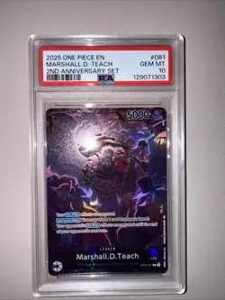 One Piece TCG Marshall.D.Teach OP09-081 L 2nd Anniversary Set - Image 1