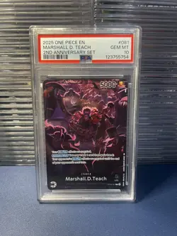 One Piece TCG Marshall.D.Teach OP09-081 L 2nd Anniversary Set - Image 1