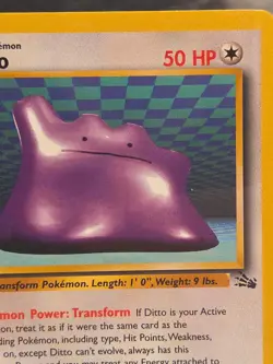 DITTO - 18/62 - 1st Edition Fossil - Rare - Pokemon Card - NM - Image 4