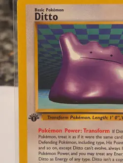 DITTO - 18/62 - 1st Edition Fossil - Rare - Pokemon Card - NM - Image 5