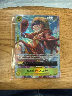 One Piece - Monkey D. Luffy - Alt Art Promo Card - SR - OP07-109 - NM Sealed - Image 1