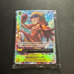 One Piece - Monkey D. Luffy - Alt Art Promo Card - SR - OP07-109 - NM Sealed - Image 1