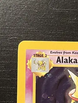 Pokemon TCG Alakazam 1/130 Base Set 2 Holo Rare 1999 WOTC Vintage LP - Image 4