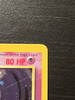 Pokemon TCG Alakazam 1/130 Base Set 2 Holo Rare 1999 WOTC Vintage LP - Image 5