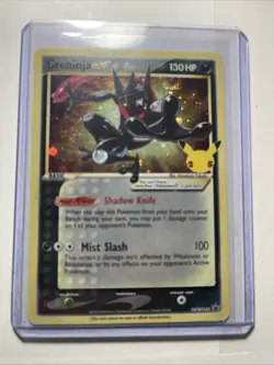 Greninja Gold Star SWSH144 Celebrations Ultra Rare Promo Pokemon Card - Image 1