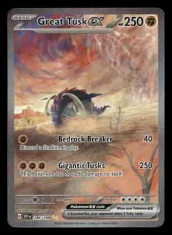 Great Tusk ex - 246/198 - SIR - Scarlet & Violet - Pokemon Card - NM/M - Image 1