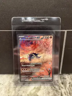 Great Tusk ex 2023 Scarlet & Violet Base SIR FA Holo 246/198 Pokemon - Image 1